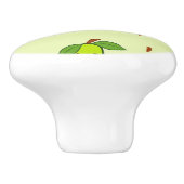 Niedlicher Kawaii-Avocado Keramikknauf (Seitenansicht)