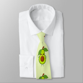 Niedlicher Kawaii-Avocado Krawatte
