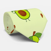 Niedlicher Kawaii-Avocado Krawatte (Gerollt)