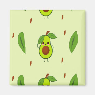 Niedlicher Kawaii-Avocado Magnet