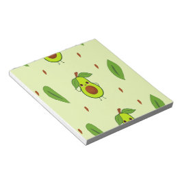 Niedlicher Kawaii-Avocado Notizblock
