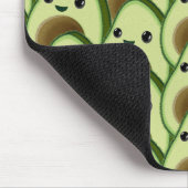 Niedlicher Kawaii Avocado überall Zeichnend Mousepad (Ecke)