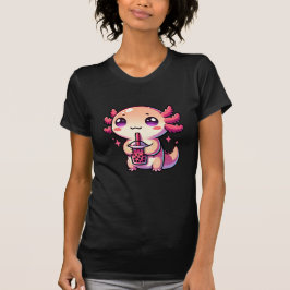 Niedlicher Kawaii Axolotl mit Bubble Tee