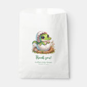 Niedlicher Kawaii Baby Alligator mit Babydusche Geschenktütchen (Vorderseite)