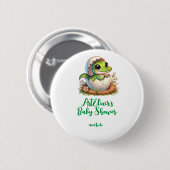 Niedlicher Kawaii Baby Alligator Mutter soll Mutte Button (Vorne & Hinten)