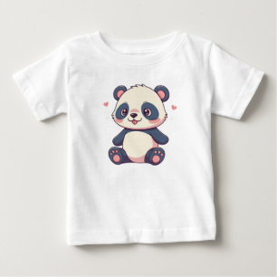 Niedlicher Kawaii-Babypanda im Stil eines Cartoon Baby T-shirt