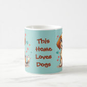 Niedlicher Kawaii-Beagle mit Herz spielendem Hund Kaffeetasse (Mittel)