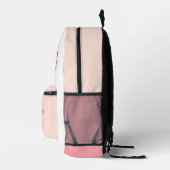 Niedlicher Kawaii Betta Fisch - Rosa Bedruckter Rucksack (Rechts)