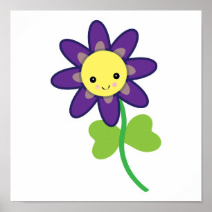 NIEDLICHER Kawaii-BLUME Poster