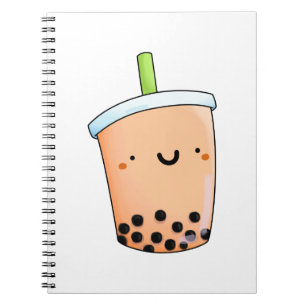 Niedlicher Kawaii Boba Tee Notizblock