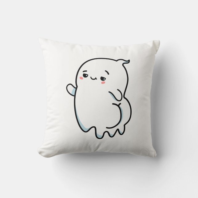 Niedlicher Kawaii-Bootstil Kissen (Vorderseite)