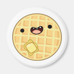 Niedlicher Kawaii-Butterwaffel Magnet