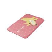 Niedlicher Kawaii-Cartoon Badematte (Schrägansicht)