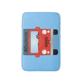 Niedlicher Kawaii-Cartoon Badematte (Vorderseite Vertikal)