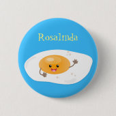 Niedlicher Kawaii-Cartoon Button (Vorderseite)