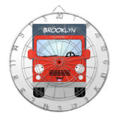 Niedlicher Kawaii-Cartoon Dartscheibe (vorne)