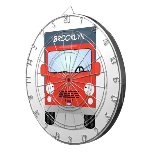 Niedlicher Kawaii-Cartoon Dartscheibe (Vorderseite rechts)