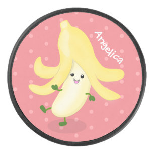 Niedlicher Kawaii-Cartoon Eishockey Puck