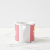 Niedlicher Kawaii-Cartoon Espressotasse (Rückseite)