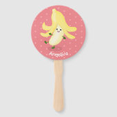 Niedlicher Kawaii-Cartoon Fächer (Rückseite)