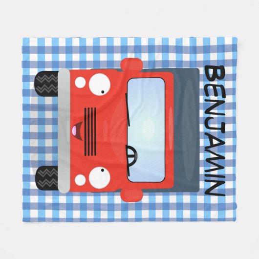 Niedlicher Kawaii-Cartoon Fleecedecke (Vorderseite (Horizontal))