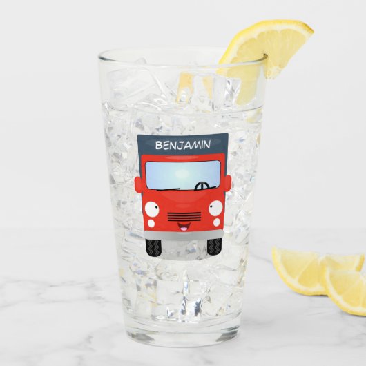 Niedlicher Kawaii-Cartoon Glas (Rückseite Ice)