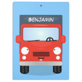 Niedlicher Kawaii-Cartoon Klemmbrett (Rückseite)