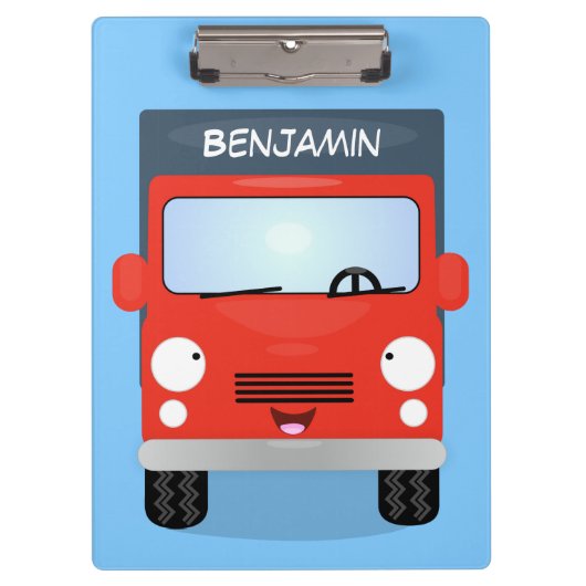 Niedlicher Kawaii-Cartoon Klemmbrett (Vorderseite)