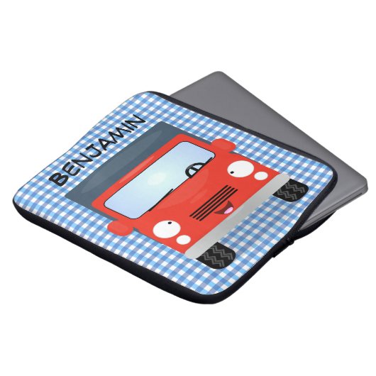 Niedlicher Kawaii-Cartoon Laptopschutzhülle (Vorne Oben)