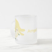 Niedlicher Kawaii-Cartoon Mattglastasse (Vorderseite Links)