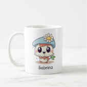 Niedlicher Kawaii Cartoon Personalisiert Geburtsta Kaffeetasse (Links)