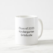 Niedlicher Kawaii Cartoon Personalisierter Abschlu Kaffeetasse (VorderseiteRechts)