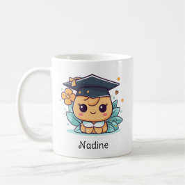 Niedlicher Kawaii Cartoon Personalisierter Abschlu Kaffeetasse