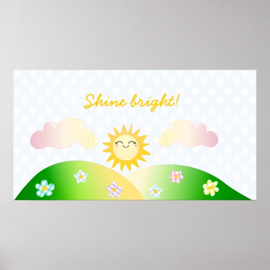 Niedlicher Kawaii Cartoon Poster (Vorne)