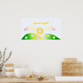 Niedlicher Kawaii Cartoon Poster (Küche)