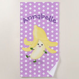 Niedlicher Kawaii-Cartoon Strandtuch