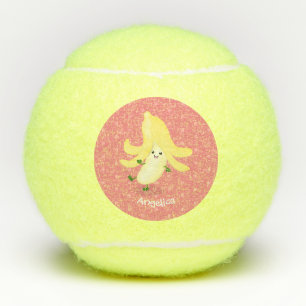 Niedlicher Kawaii-Cartoon Tennisbälle
