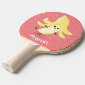 Niedlicher Kawaii-Cartoon Tischtennis Schläger (Vorderseite)