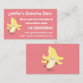 Niedlicher Kawaii-Cartoon Visitenkarte (Vorne/Hinten)