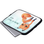 Niedlicher Kawaii Cartoonfuchs Laptopschutzhülle (Vorne Knopf)