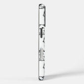 Niedlicher Kawaii Cat Pattern iPhone Case (Rückseite / Rechts)