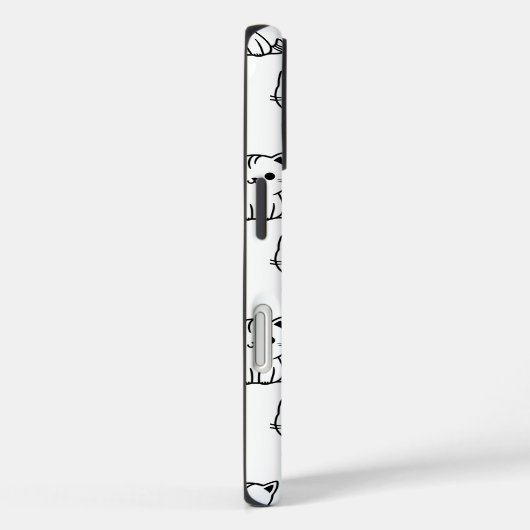 Niedlicher Kawaii Cat Pattern iPhone Case (Rückseite / Rechts)