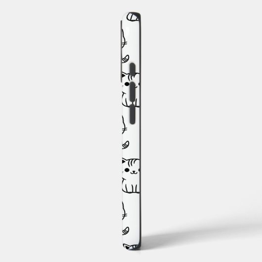 Niedlicher Kawaii Cat Pattern iPhone Case (Rückseite / Links)