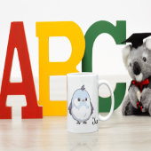 Niedlicher Kawaii Chubby Bird Cartoon - Adorable P Espressotasse