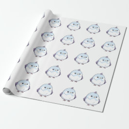 Niedlicher Kawaii Chubby Bird Cartoon - Adorable P Geschenkpapier