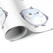 Niedlicher Kawaii Chubby Bird Cartoon - Adorable P Geschenkpapier (Rolleneckpunkt)