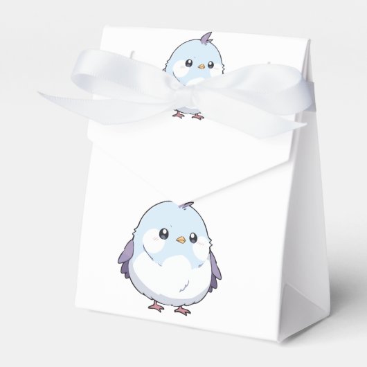 Niedlicher Kawaii Chubby Bird Cartoon - Adorable P Geschenkschachtel (Vorderseite)