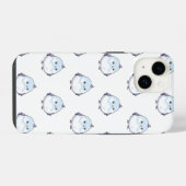 Niedlicher Kawaii Chubby Bird Cartoon - Adorable P iPhone Hülle (Rückseite (Horizontal))