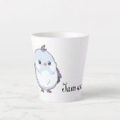 Niedlicher Kawaii Chubby Bird Cartoon - Adorable P Milchtasse (Vorderseite)