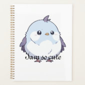 Niedlicher Kawaii Chubby Bird Cartoon - Adorable P Planer (Vorderseite)